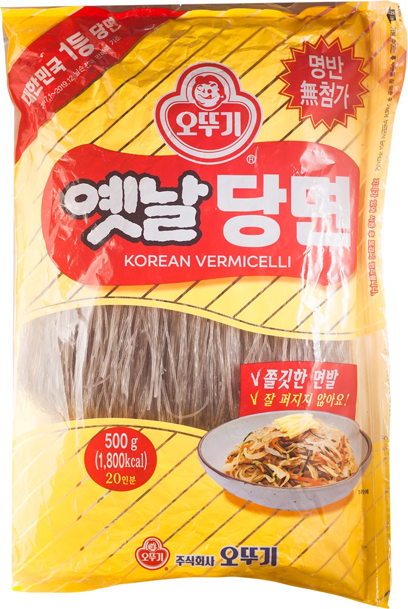 Koreanische Vermicelli - Glasnudeln aus Süßkartoffelstärke