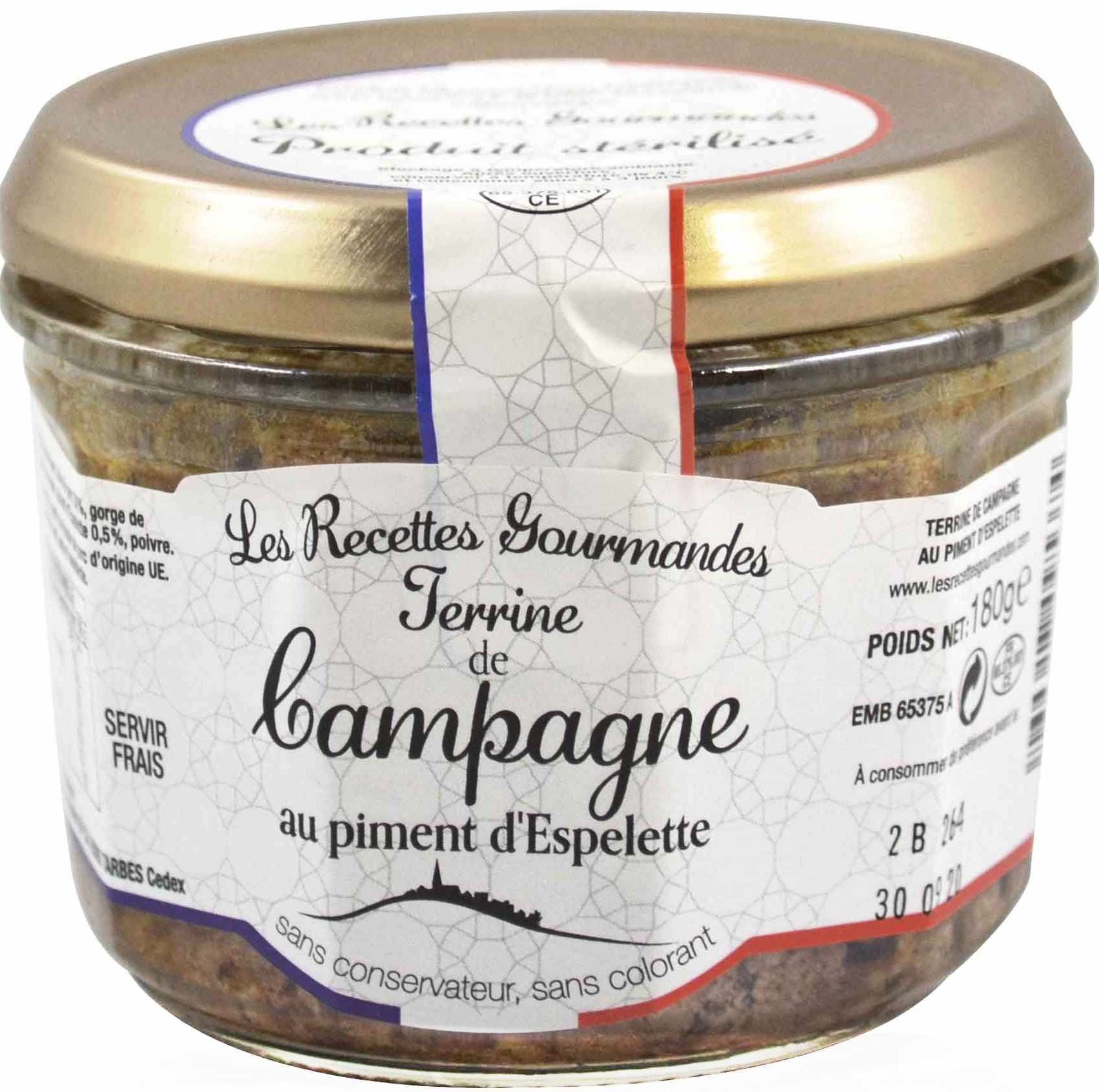 Recettes Gourmandes & Brunet Bauerterrine mit Piment d`Espelette