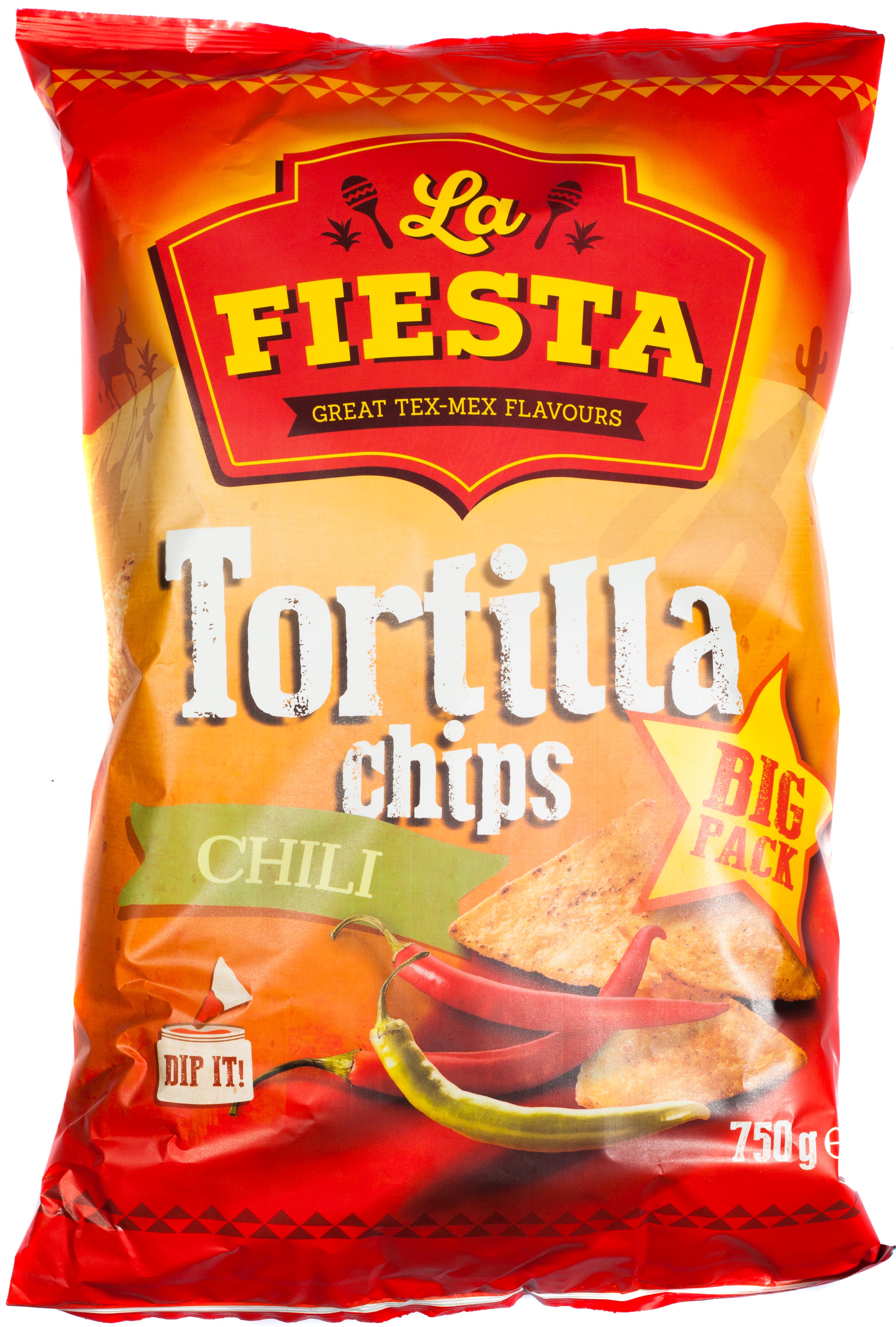 La Fiesta Tortilla Chips Chili, 750g