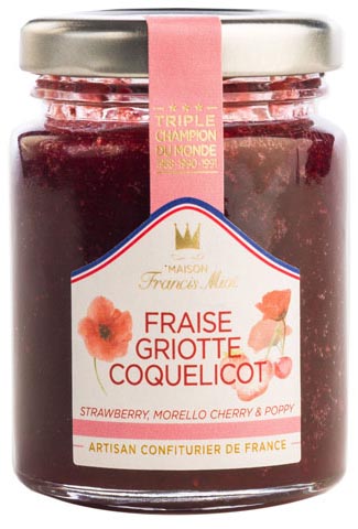 Fraise Griotte Coquelicot- Erdbeer-Sauerkirsche-Mohnblumeaufstrich
