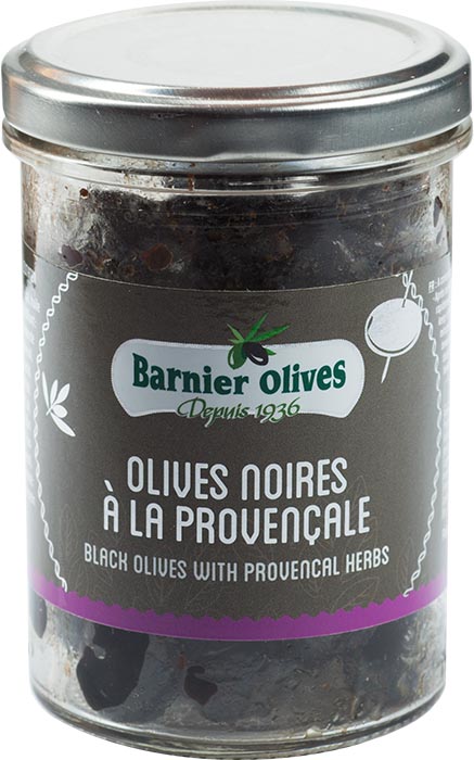 Barnier Olives schwarze mit Kräutern der Provence